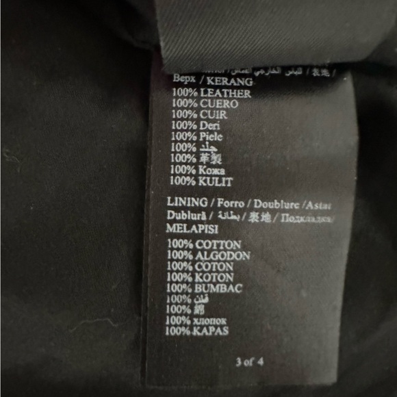 Bebe Blue 100% Leather Jacket size M - Picture 9 of 9